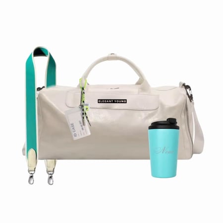 WHITE TRAVELERS BAG