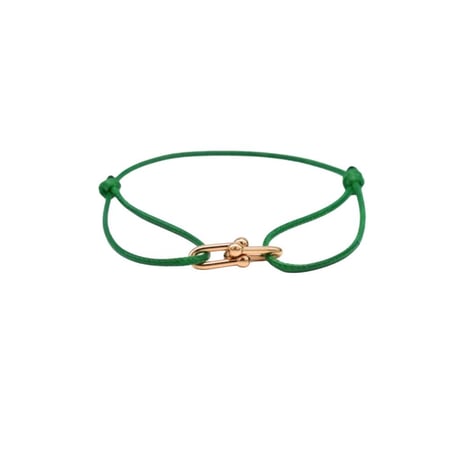 GREEN HORSESHOE BRACELET