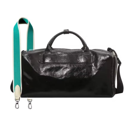 BLACK TRAVEL BAG + STRAP