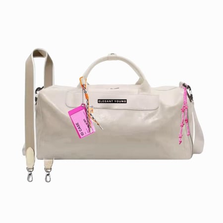 WHITE TRAVELERS BAG
