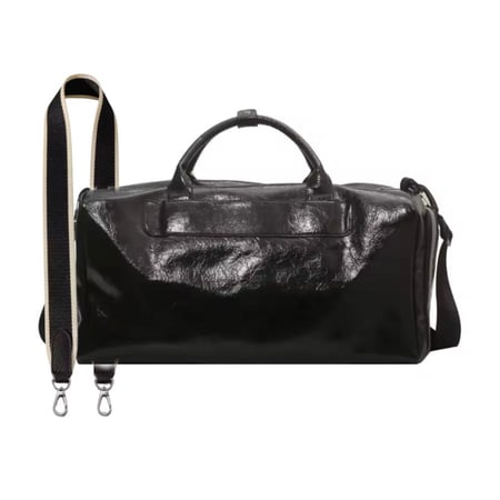BLACK TRAVEL BAG + STRAP