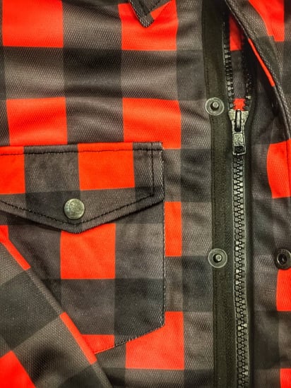 قميص كاروهات مع حماية كاملة