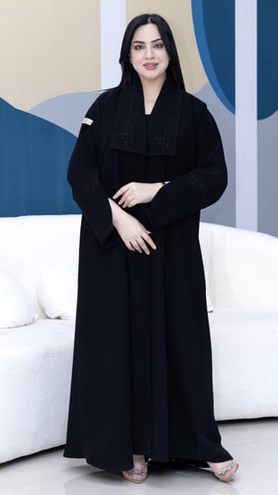 كريب اندونيسيي مع قلاب تطريز خفيف ناعم