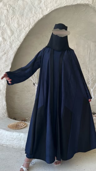 عباية شامواه مع شكل هندسي كلوش