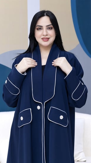 كريبب اندنوسي اصلي مع تحديد ابيض وشك