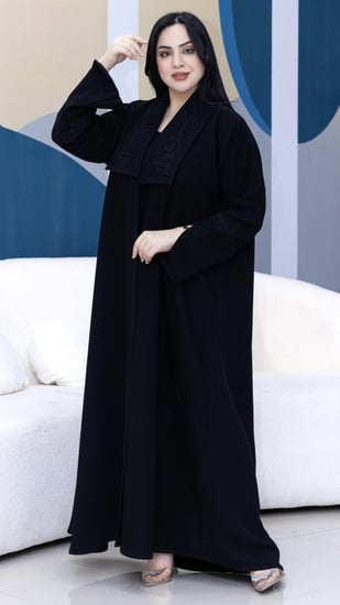 كريب اندونيسيي مع قلاب تطريز خفيف ناعم
