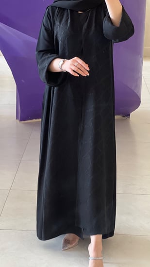 قماش باربي مع جاكار مشجر  نص كلوش