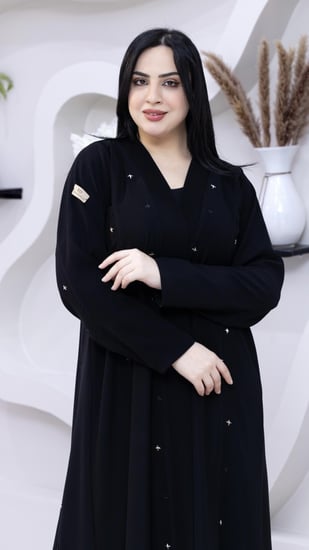 كريب سيراميك مطرز ناعم كلوش