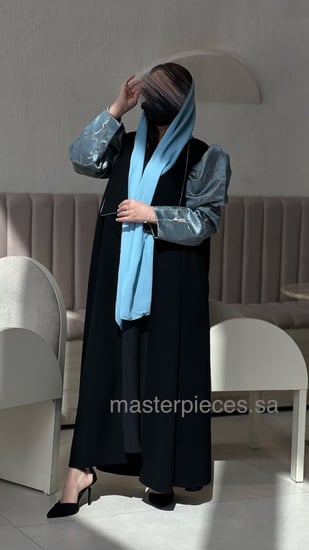 قماش الراقيه مع ياقه وكم بف تفته