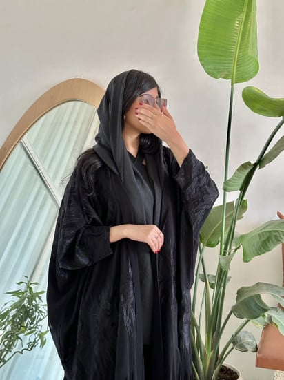 عباية شيفون تطريز كمبيوتر قصة بشت