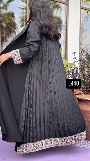 عباية كريب سبشل مع جاكار كسرات قصة كلوش