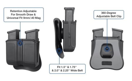 جراب مخزن مزدوج عالمي GUN FLOWER