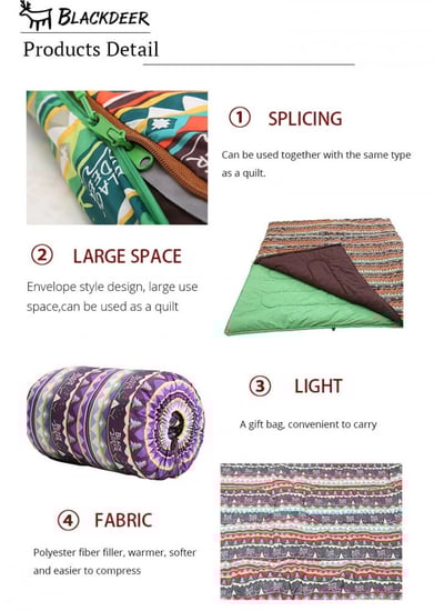 كيس نوم 190X80 Blackdeer