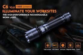 كشاف C6 V3.0 قابل للشحن