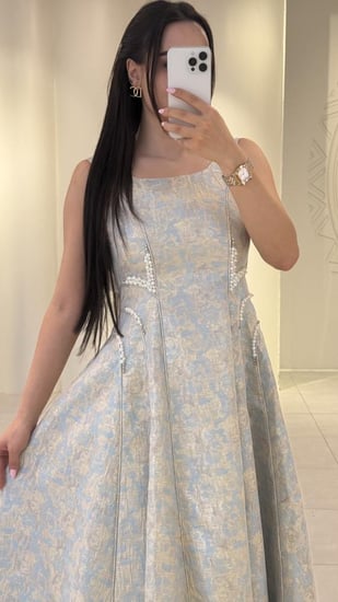 فستان ميدي جاكار انيق