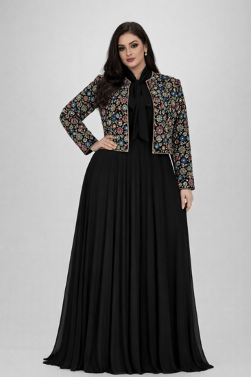 فستان فخم قطعتين للمناسبات