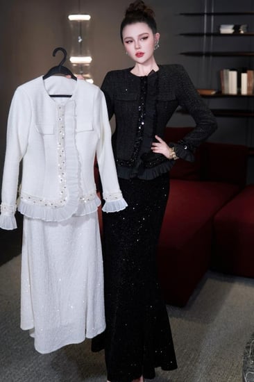 طقم قطعتين تيور سهرة فخم