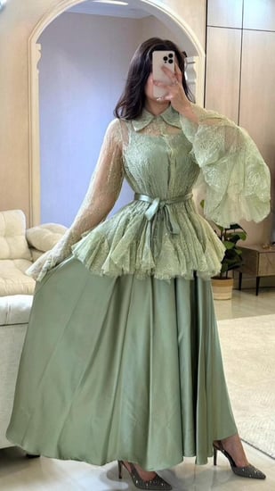 فستان قطعتين فخم