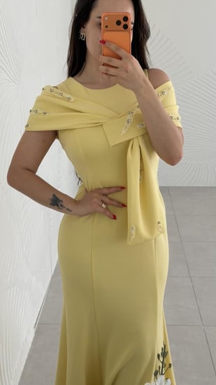 فستان طويل سهرة