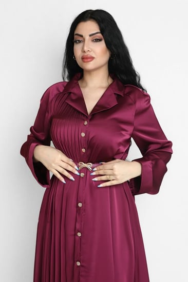 فستان مناسبات توتي مزين بحزام ناعم