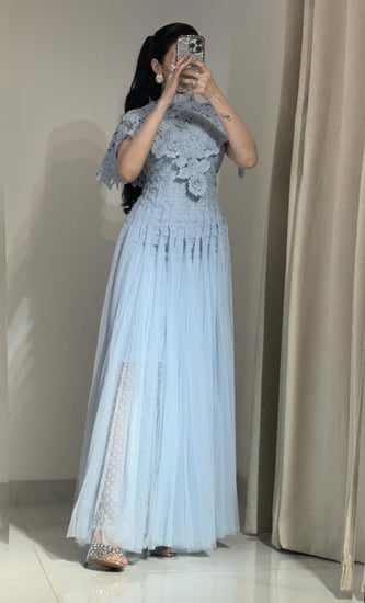 فستان طويل فخم قطعتين