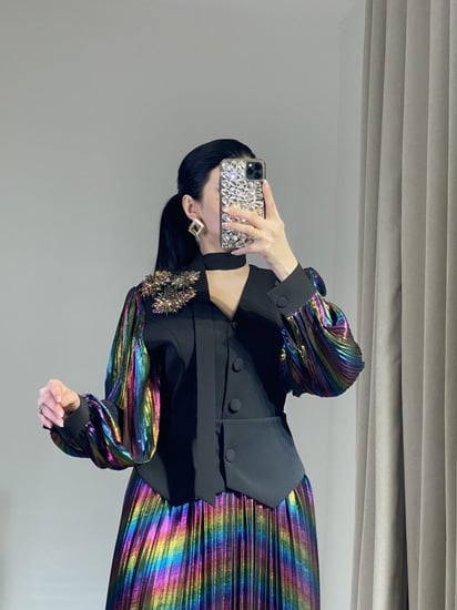 فستان طويل نسائي فخم