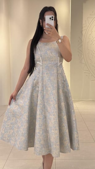 فستان ميدي جاكار انيق