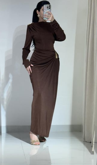 فستان الهبة ترندي استرتش لاميه