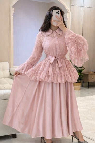 فستان قطعتين فخم