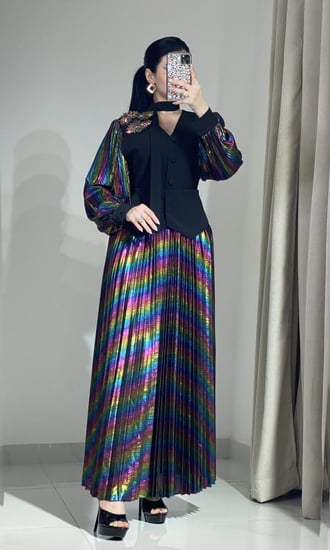 فستان طويل نسائي فخم