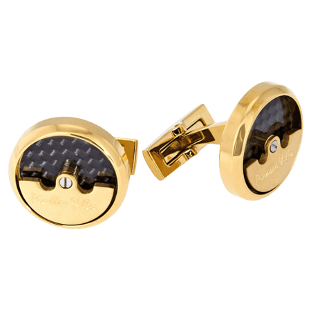 بيكاسو اند كو ازرار اكمام ستيل مطلي بلون ذهبي PCRTCYG