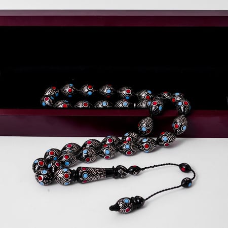 سبحة كوك بالفضة عيار 900