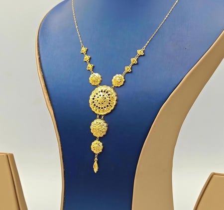 عقد كرسي جابر عيار 21 - 21K Gold Necklace