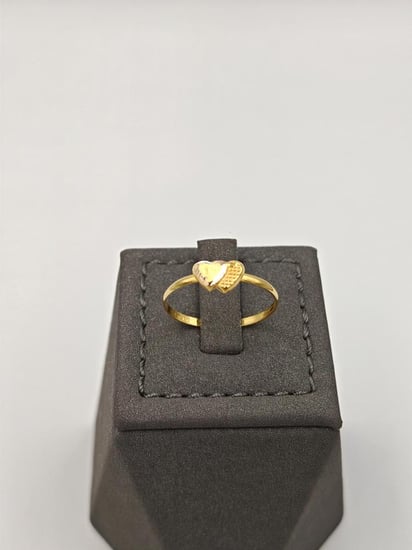طقم ذهب عيار 18 - 18K Gold set Heart shape