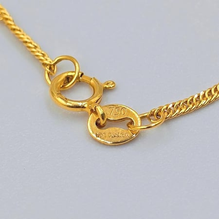 18K Necklace with Anchor pendant