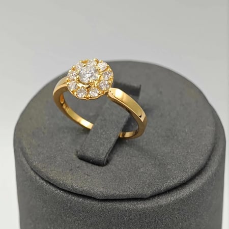 خاتم الماس عيار 18 - 18K Diamond Ring