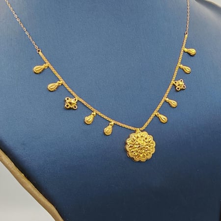 21k Necklace - عقد كرسي جابر عيار 21