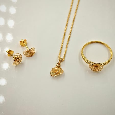 طقم ذهب عيار 21 - 21K Gold Set