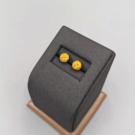 حلق ذهب عيار 21 - 21K Gold Earrings