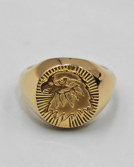 خاتم ذهب عيار - 18K Gold Ring