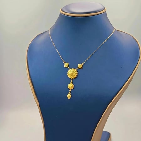 21k Necklace - عقد كرسي جابر عيار 21
