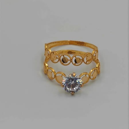 خاتم ذهب عيار - 21K Gold Ring