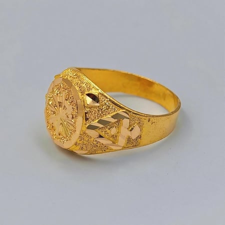 21K Gold Anchor Ring