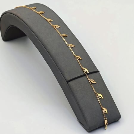 18K Gold Anklet خلخال ذهب عيار 18