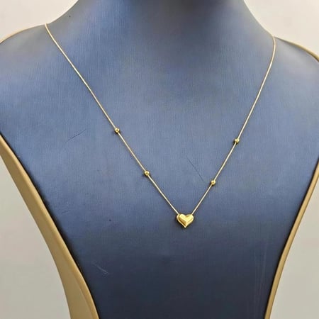 Necklace 18k Gold - عقد قلب عيار 18