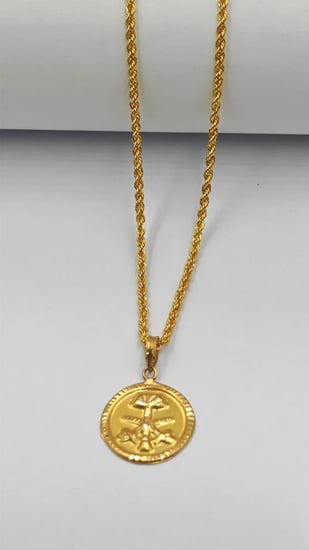 عقد ذهب عيار 21 - Necklace 21k