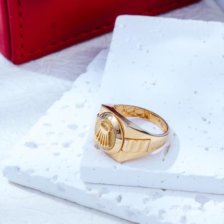 خاتم عيار 21 تصميم روليكس - 21K ROLEX Ring