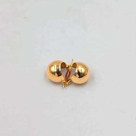 Gold Balls Earrings 18K - حلق ذهب عيار 18