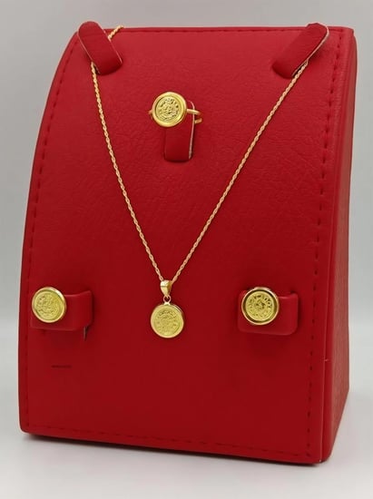 Coin Set 18k Gold