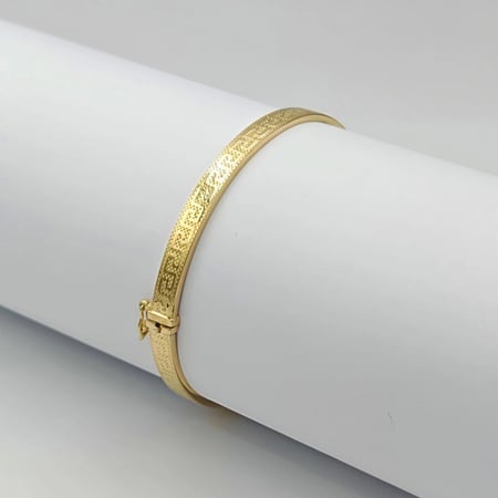 18K Gold Bangle with Versace design